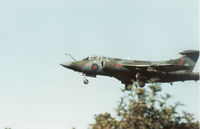 XV863 @ EGQS - Buccaneer S.2B of 237 Operational Conversion Unit on final approach to RAF Lossiemouth in September 1989. - by Peter Nicholson
