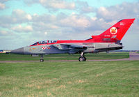ZE789 @ EGCN - Royal Air Force. Operated by 56 (R) Squadron, coded 'AU'. Special scheme for the 1994 display aircraft. - by vickersfour