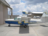 N1105L @ KBOW - 1975 Consolidated Aeronautics Inc. LAKE LA-4 s/n 696 - by MustangoRP