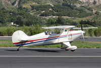 N62DP @ SZP - 1988 Glanville/Glanville STEEN SKYBOLT, Lycoming AEIO-360 180 Hp, Experimental class, landing roll Rwy 22 - by Doug Robertson