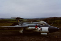 XN928 @ EGFF - Part of the Wales Air Museum collection, Cardiff Airport in 1981. Carrying 809 NAS markings. - by Roger Winser