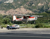 N7965Z @ SZP - 1963 Cessna 150C, Continental O-200 100 Hp, takeoff climb Rwy 22 - by Doug Robertson