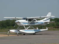N206MX @ EGLK - NICE VISITOR WAITING NEAR THE PUMPS - by BIKE PILOT