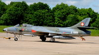 J-4091 @ X3BR - J4091 An immaculate Hunter displaying her authentic, original, Swiss Air Force colours and registration at Bruntingthorpe Cold War Jets Open Day - May 2010  
