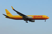 G-DHLE @ EGNX - DHL B767 Freighter at EMA - by Terry Fletcher