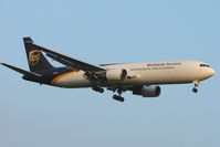 N320UP @ EGNX - UPS B767F with the daily freight flight from Philladelphia to EMA - by Terry Fletcher