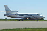 LX-SVW @ EGGW - Silver Arrows Falcon 900DX at Luton - by Terry Fletcher