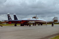 598 WHITE @ EGDY - Test Pilots Team Flanker at RNAS Yeovilton Air Day 1998 - by Roger Winser
