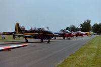 G-BVSP @ EGBP - With other classic jet aircraft at the Classic Jets Airshow, Kemble - by Roger Winser
