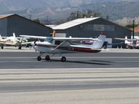 N5443L @ SZP - 1980 Cessna 152 II, Lycoming O-235 110 Hp, landing roll Rwy 22 - by Doug Robertson