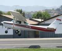 N5443L @ SZP - 1980 Cessna 152 II, Lycoming O-235 110 Hp, takeoff climb Rwy 22 - by Doug Robertson