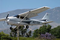 N21705 @ SZP - 2004 Cessna 172S SKYHAWK SP, Lycoming IO-360-L2A 180 hp, on final Rwy 22 - by Doug Robertson