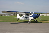 G-BSYG @ EGBR - Piper PA-12 Super Cruiser at Breighton Airfield in 2010. - by Malcolm Clarke