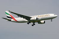 A6-EAA @ EGNT - Airbus A330-243 on approach to Runway 07 at Newcastle Airport in 2008. - by Malcolm Clarke
