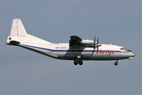 UN-11373 @ EGNT - Antonov An-12BP on approach to Newcastle Airport in 2008. - by Malcolm Clarke