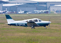 G-OPUK @ EGKA - Piper PA-28-161 - Cherokee Warrior III at Shoreham Airport. Overcast and humid. - by John Pitty