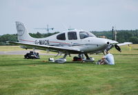 G-MACN @ EGTF - Cirrus SR22 Ex N760CK at Fairoaks - by moxy
