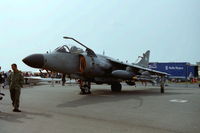 ZE694 @ EGDY - Coded 004/L of 801 NAS (based on HMS Illustrious) at RNAS Yeovilton Air Day 2002. Since preserved at the Midlands Air Museum at Coventry Airport - by Roger Winser
