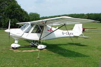 G-CEAN @ EGHP - 2006 Aerosport Ltd IKARUS C42 FB80, c/n: 0606-6825 sporting an England livery at Popham - by Terry Fletcher