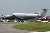 M-ARTY @ EGTF - 2009 Pilatus PC-12-47e, c/n: 1114 at Fairoaks - by Terry Fletcher