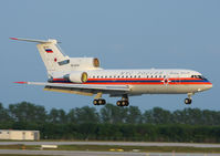 RA-42441 @ EDDP - what a great surprise, MChS Rossii - Reg( RA-42441), Yak-42D, Russia Ministry for Emergency Situations, landing in the evening in leipzig.