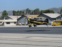 N2UQ @ SZP - 1999 Aviat PITTS S-2C, Lycoming AEIO-540-D 260 Hp, near touchdown Rwy 22 - by Doug Robertson