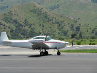 N91689 @ SZP - 1946 North American NAVION, Continental E-225 upgrade, landing roll Rwy 22, Young Eagles flight - by Doug Robertson
