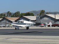 N201FQ @ SZP - 1977 Mooney M20J 201, Lycoming IO-360-A1B6D 200 Hp, near touchdown Rwy 22 - by Doug Robertson