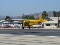N33112 @ SZP - 1940 Piper J3C-65 CUB, Continental C90 90 Hp upgrade, landing Rwy 22 - by Doug Robertson