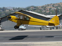 N33112 @ SZP - 1940 Piper J3C-65 CUB, Continental C90 90 Hp upgrade, STOL takeoff demo Rwy 22 - by Doug Robertson