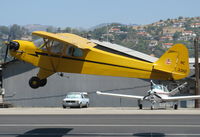N33112 @ SZP - 1940 Piper J3C-65 CUB, Continental C90 90 Hp upgrade, STOL takeoff demo Rwy 22 - by Doug Robertson