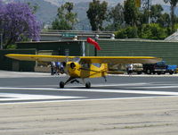 N33112 @ SZP - 1940 Piper J3C-65 CUB, Continental C90 90 Hp upgrade, STOL takeoff demo roll Rwy 22 - by Doug Robertson