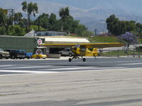 N33112 @ SZP - 1940 Piper J3C-65 CUB, Continental C90 90 Hp upgrade, STOL landing demo Rwy 22 - by Doug Robertson