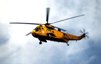 XZ598 @ EGQS - Sea King HAR.3 of 202 Squadron resident at RAF Lossiemouth in the Summer of 1982. - by Peter Nicholson