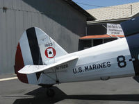 N1702B @ SZP - 1942 Boeing Stearman PT-13D 'Ruthies Doll', Continental W670 220 Hp, tail logo - by Doug Robertson