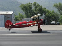 N66711 @ SZP - 1941 Boeing Stearman IB75A, Jacobs R-755B2 275 Hp, takeoff roll Rwy 22 - by Doug Robertson