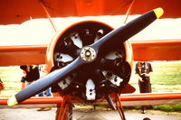 G-BEFR @ EGDX - Flying replica Fokker DR1 aircraft. - by Roger Winser