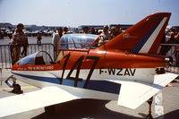 F-WZAV @ LFPB - Show #147 at the Paris Airshow. Le Bourget June 1977 - by Roger Winser