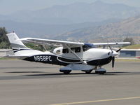 N858PC @ POC - N299BC is Assigned CESSNA T206H  SN T20608037 Pending Number Change N858PC APPLICANT CHELSEA WINGS LLC  APPLICATION DATED 4/13/10  Parked at Brackett - by Helicopterfriend