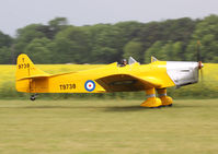 G-AKAT @ EGBR - Privately operated. Wears RAF markings with its correct serial T9738. Breighton. - by vickersfour