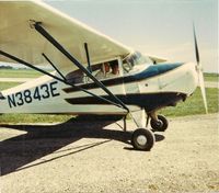 N3834E - My Brother Terry and our Dad Ralph Turpin waiting for takeoff at St. Charles Airport near St. Louis, MO in 1967. - by Joel Turpin