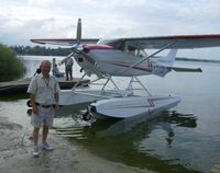 N1240M - Dennis D'Agosta from the Living In Style TV Show. Great Cessna - 550 Continental-Aerocet Floats - by Lee Ann D'Agosta