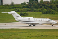 N750JT @ CLT - Cessna Citation 750 taking off at CLT.  Photo taken from the viewing area at the approach end of runway 18C. - by Bradley Bormuth