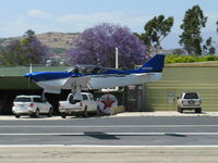 N72400 @ SZP - 1999 Galdieri GLASAIR IIS-RG, Lycoming IO-360, landing Rwy 22 - by Doug Robertson