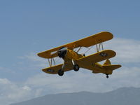 N69765 @ SZP - 1941 Boeing Stearman A75N1 as Navy N2-S1, Continental W670 220 Hp, takeoff climb Rwy 22 - by Doug Robertson
