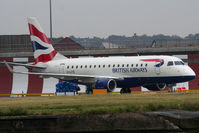 G-LCYE @ EGLC - Parked awaiting its next flight - by N-A-S