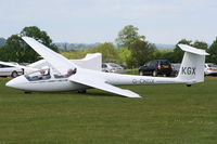 G-CKGX @ X3HU - Schleicher ASK 21 at the Coventry Gliding Club - by Chris Hall