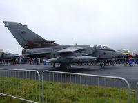 ZA400 @ ADX - a well loaded 15(R)sqn Tornado GR.4A Carrying 2x 330 gal wing tanks,BOZ-107 Chaff/flare pod,skyshadow ECM Pod,a practice bomb carrier,2x AIM-9 Sidewinder training rounds and a TIALD Laser designator pod - by Mike stanners