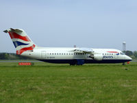 G-BZAV @ EDI - Flyer 45E Arrives at EDI - by Mike stanners