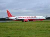 G-CEJO @ EGPH - Globespan 448 arrives at EDI From PMI - by Mike stanners